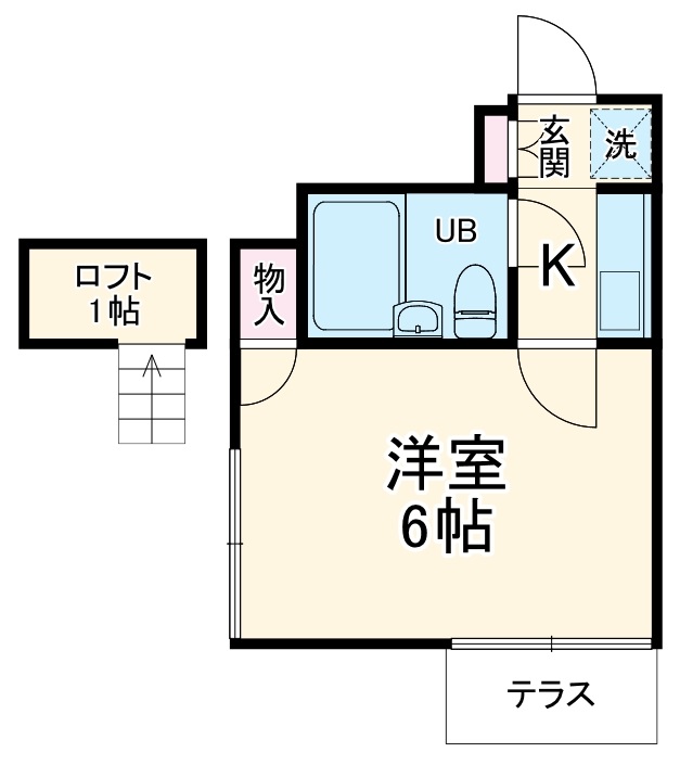 コーポリュビーラの間取り