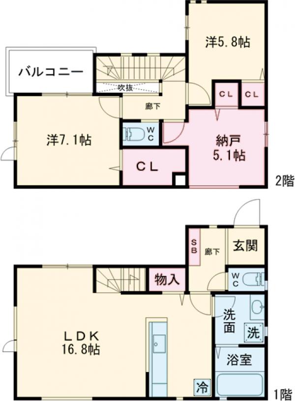 Kolet片倉#11の間取り