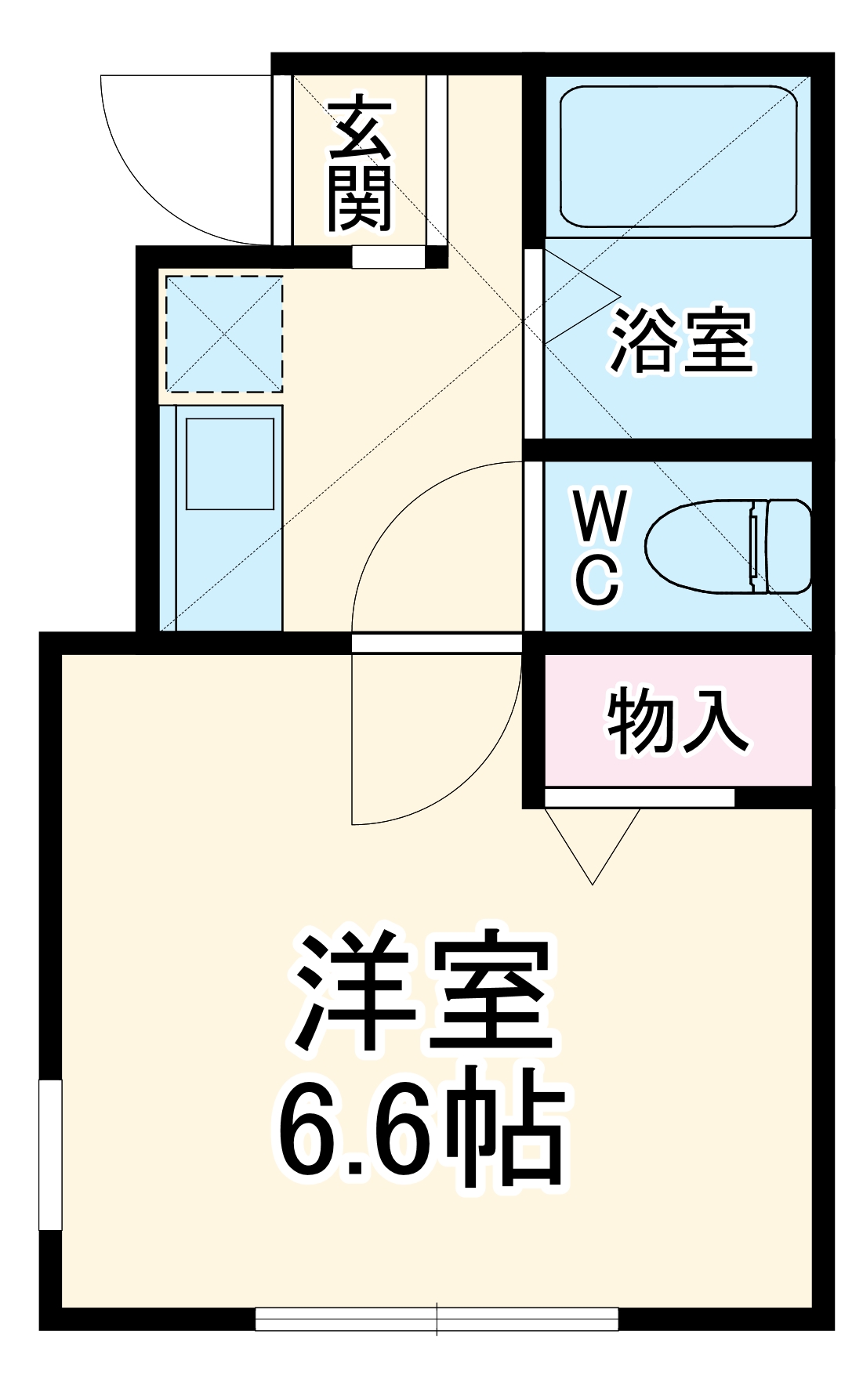 ラ・シャンス東橋本 1号棟の間取り