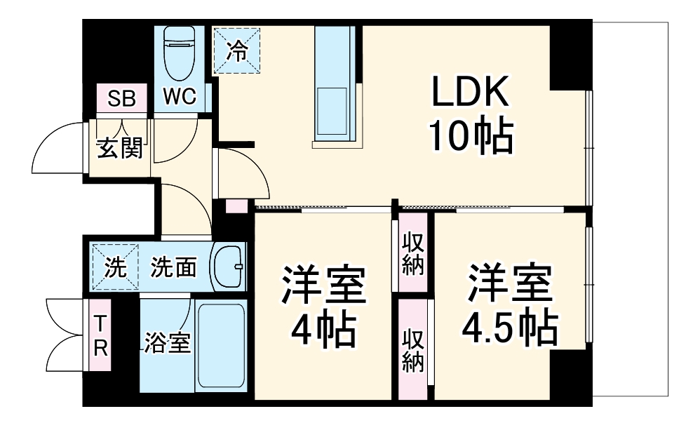 S-RESIDENCE原木中山azureの間取り