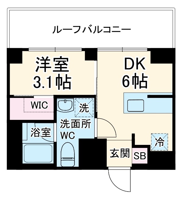 S-RESIDENCE原木中山azureの間取り