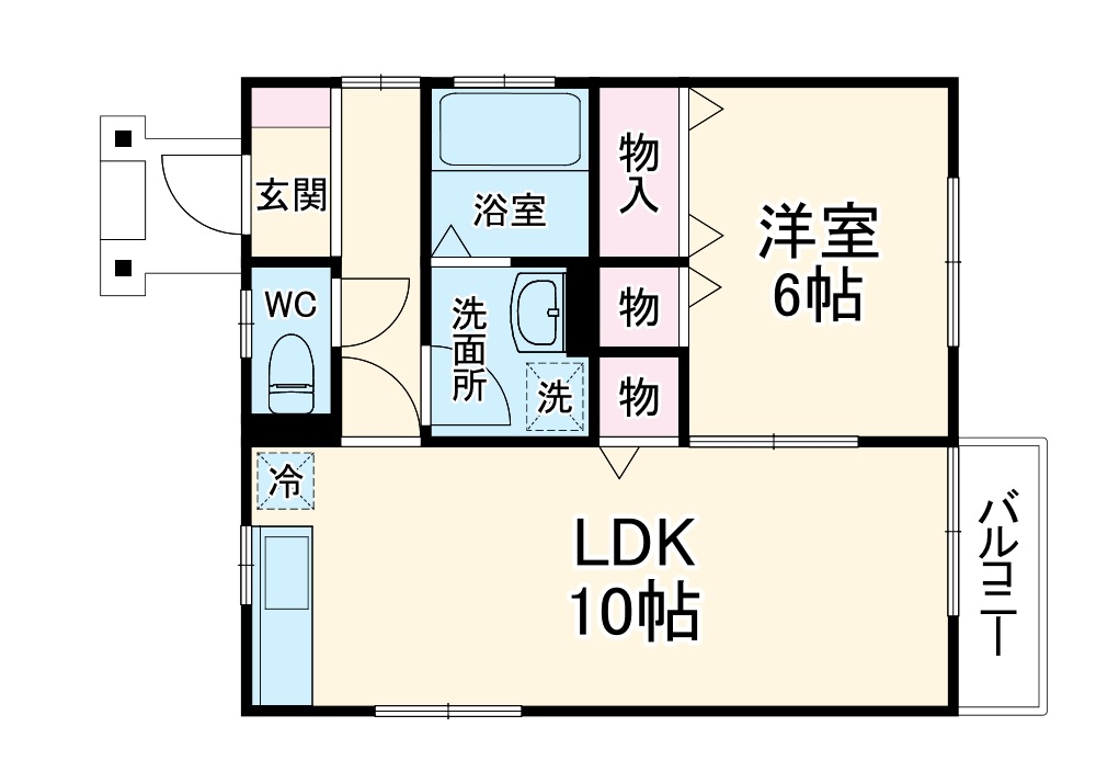 WEST GⅡ Cの間取り
