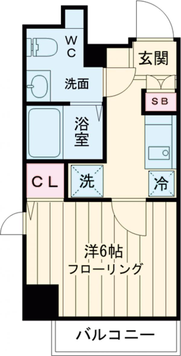 GENOVIA大塚green veil・3F号室の間取り