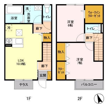 ベル・アジュールⅡBの間取り