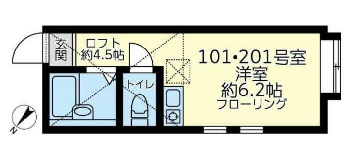 ユナイト小田栄シャンティーの間取り