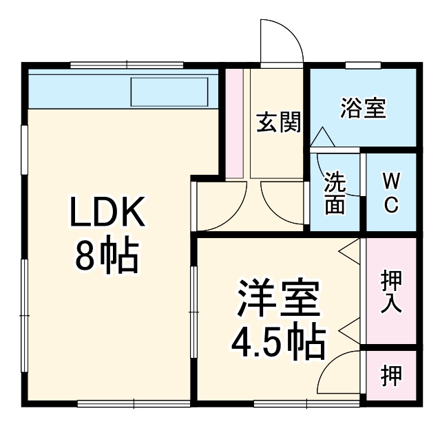 大町ハイツの間取り