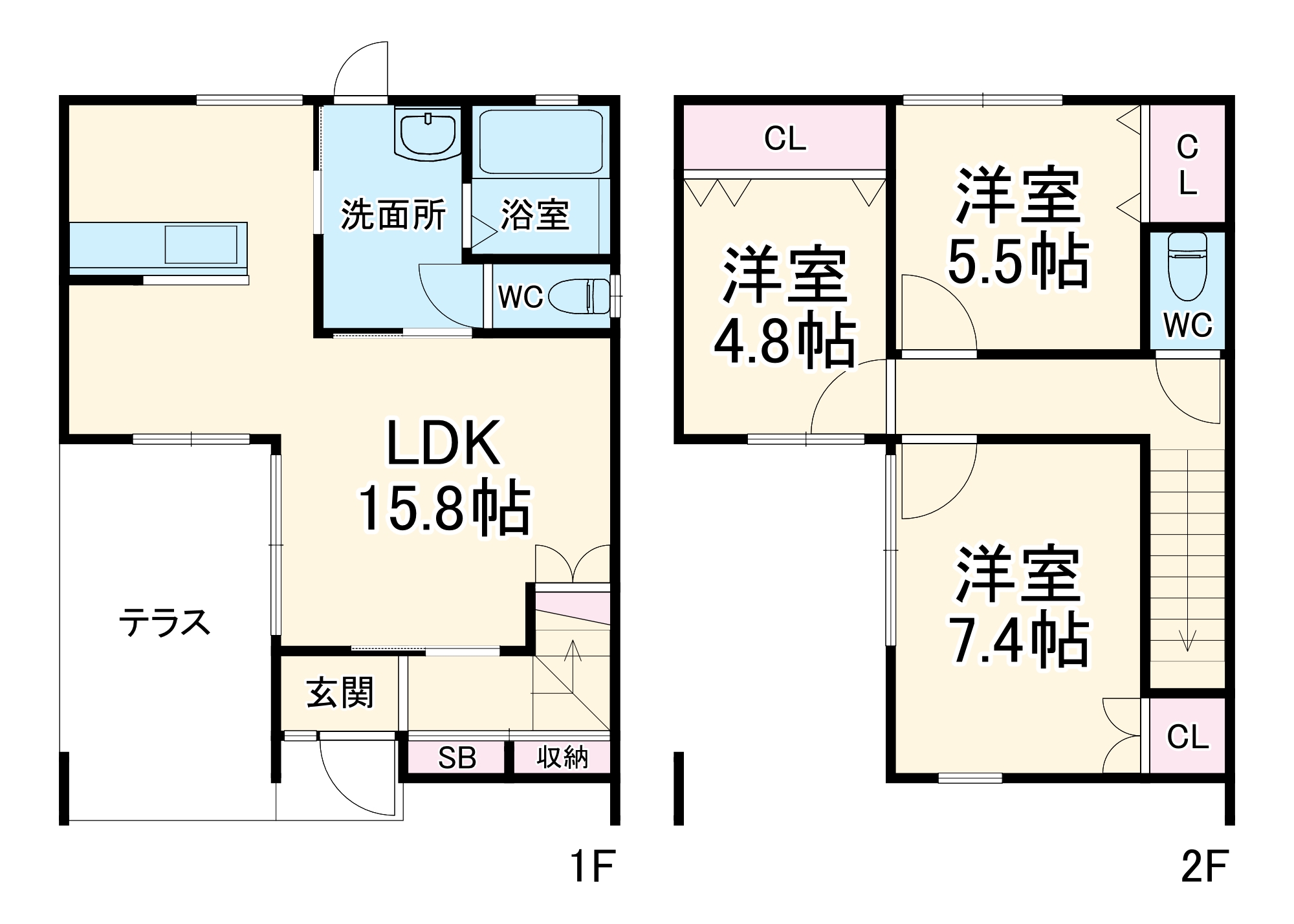 ロイヤルシティ和田の間取り