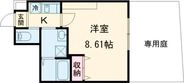 仮)フラッティ西京極の間取り