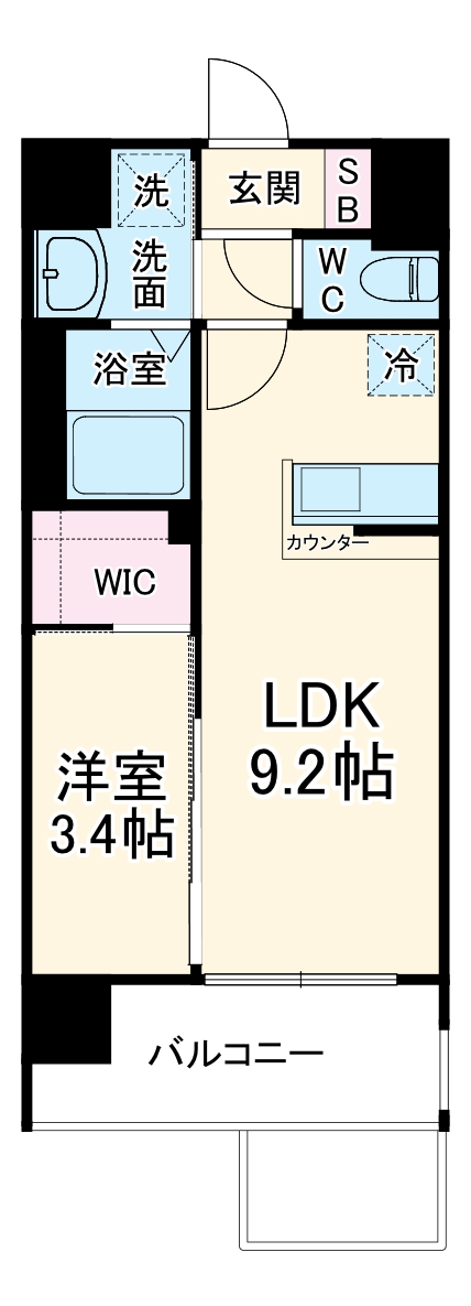 ソルテラス京都西院 STATION SIDEの間取り