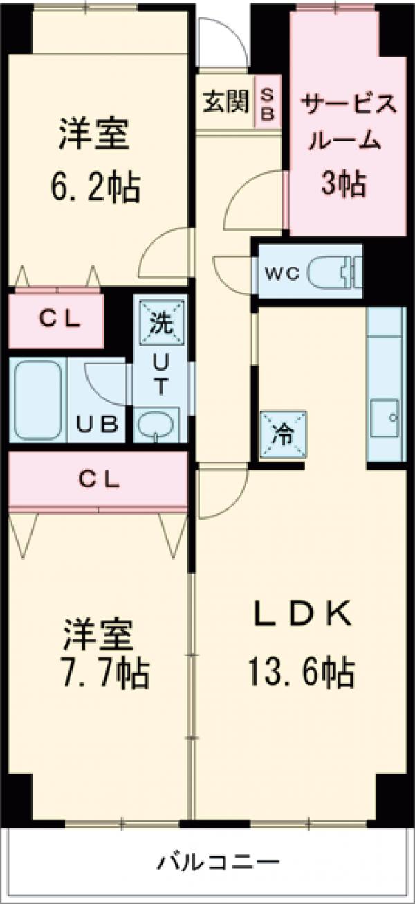 目黒本町マンションの間取り