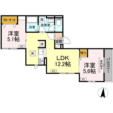 シャルム十間坂の間取り