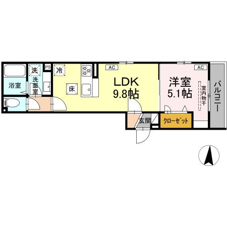 シャルム十間坂の間取り