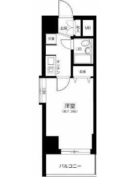 マンションアクロス西巣鴨の間取り