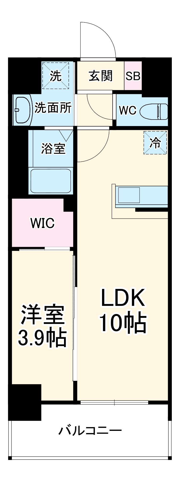 ソルテラス京都西院 STATION SIDEの間取り