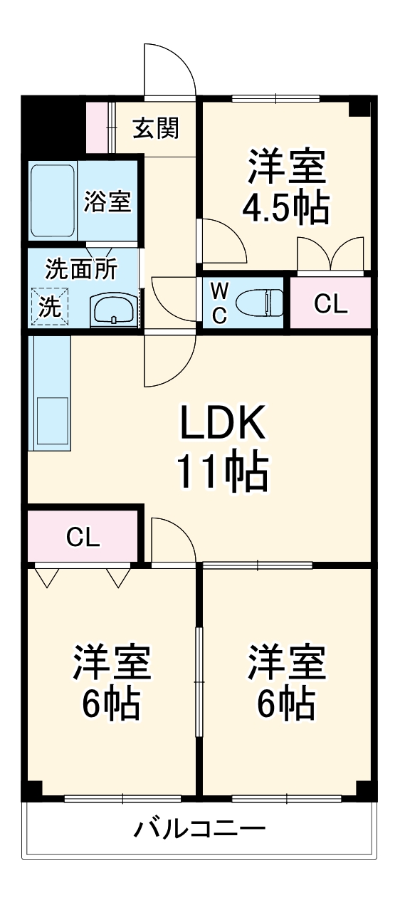 メゾントミタの間取り