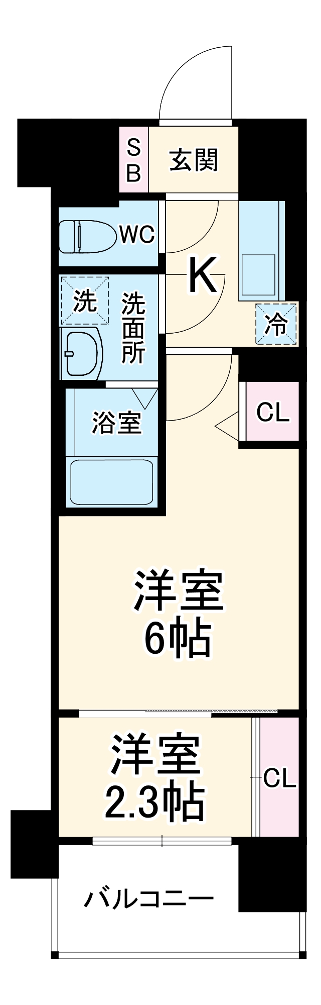 ソルテラス京都西院 STATION SIDEの間取り