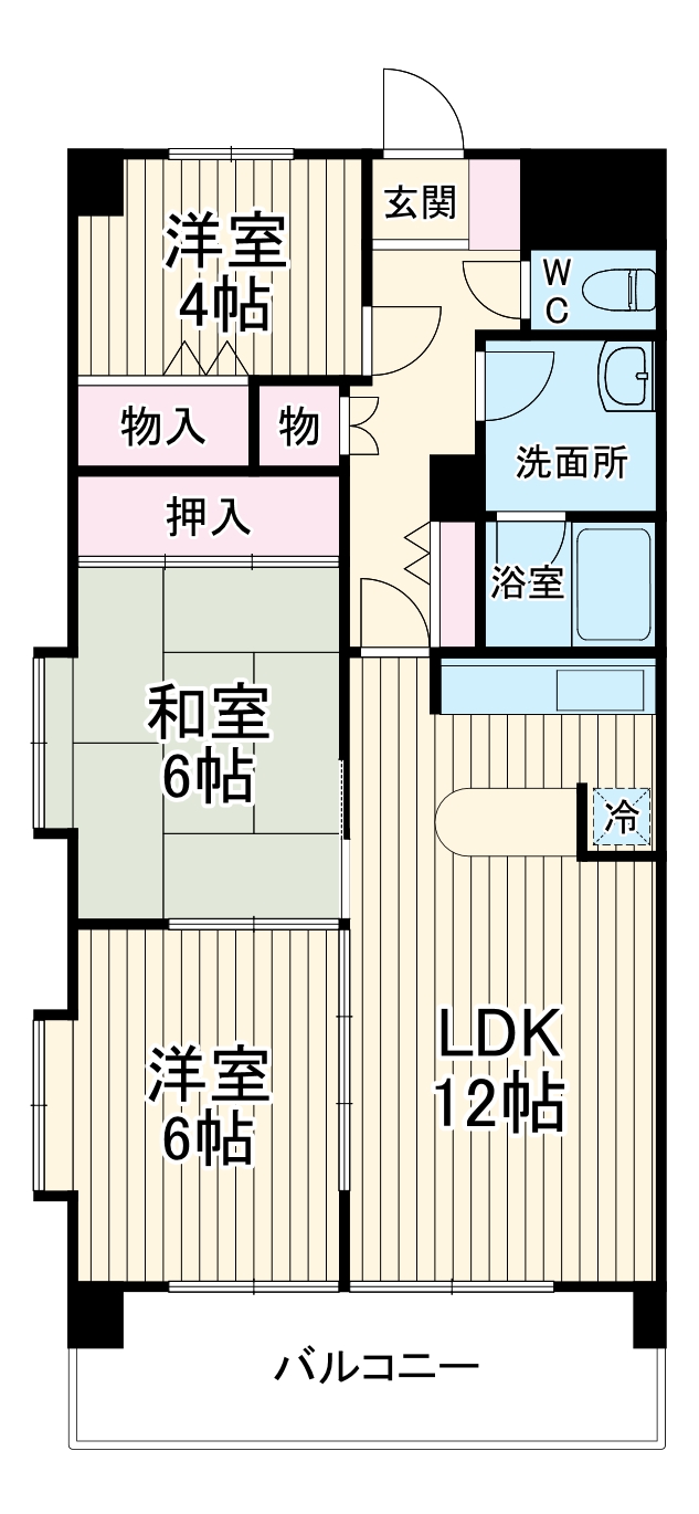 アルモニー北原台の間取り