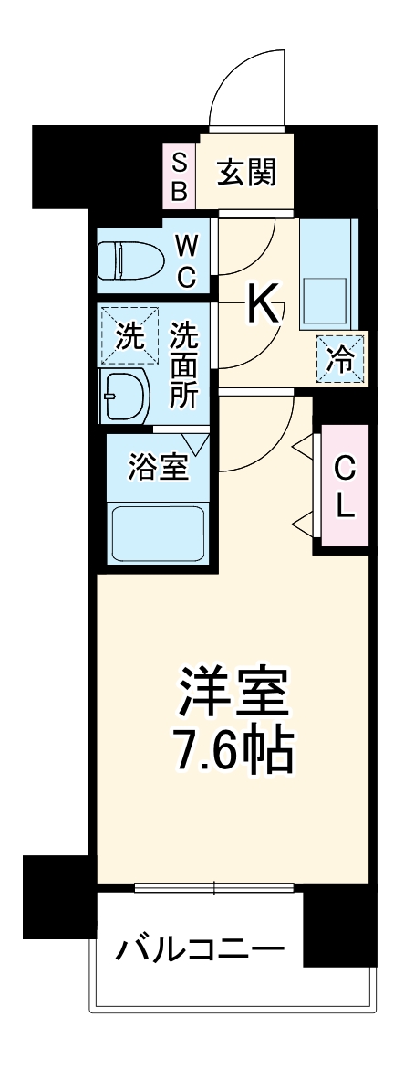 ソルテラス京都西院 STATION SIDEの間取り