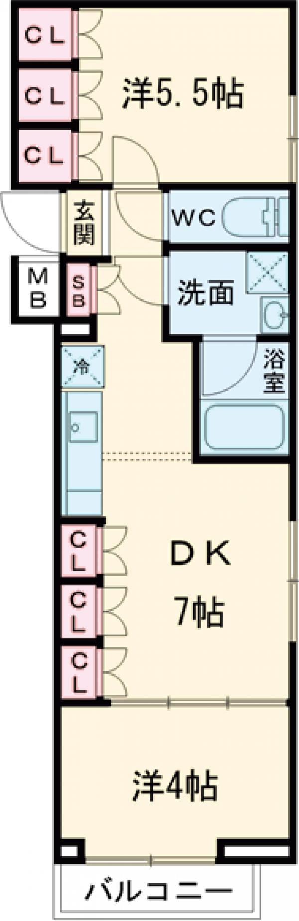 セジョリ中野富士見町の間取り