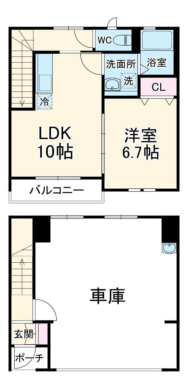 プレミアガレージ川口石神Ⅰの間取り