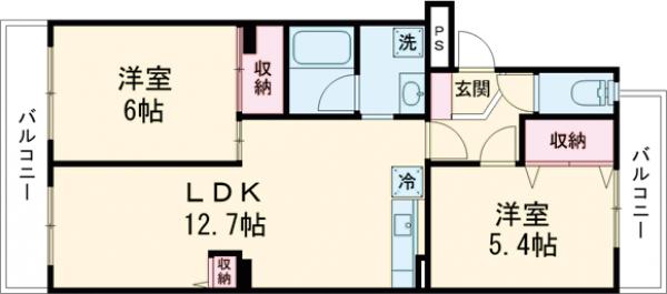 グランドルフ金森の間取り