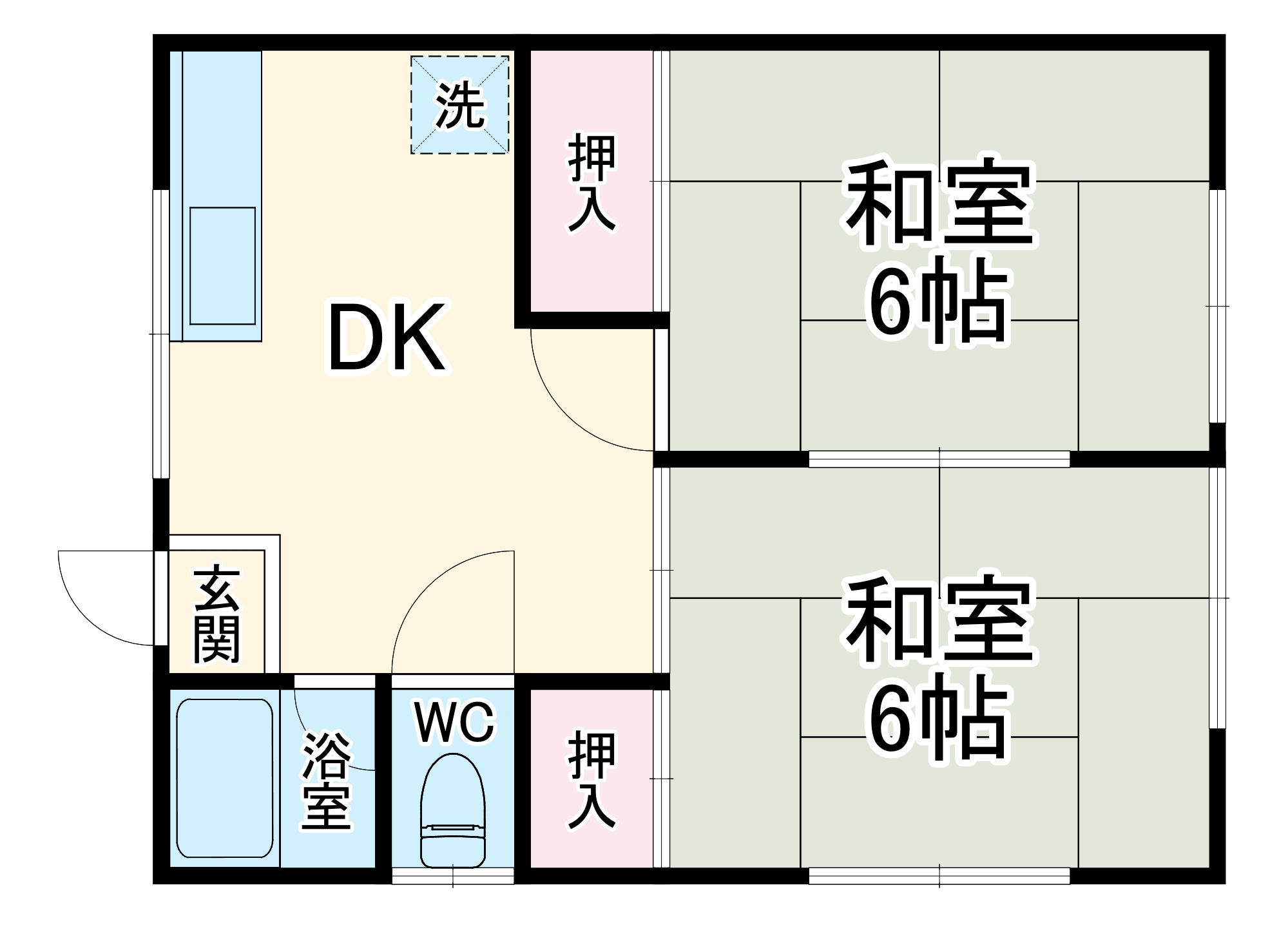 木下コーポの間取り