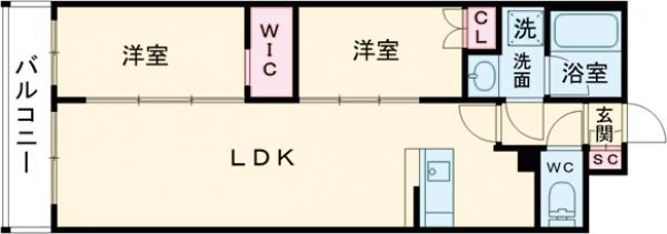 アジールコート練馬中村橋の間取り
