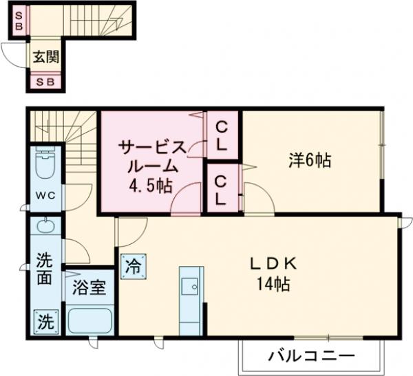 SUZUSHIROの間取り