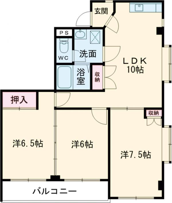 朝日屋ハイツⅡの間取り