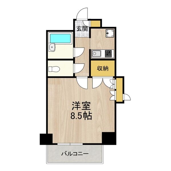 おおきに北梅田サニーアパートメントの間取り