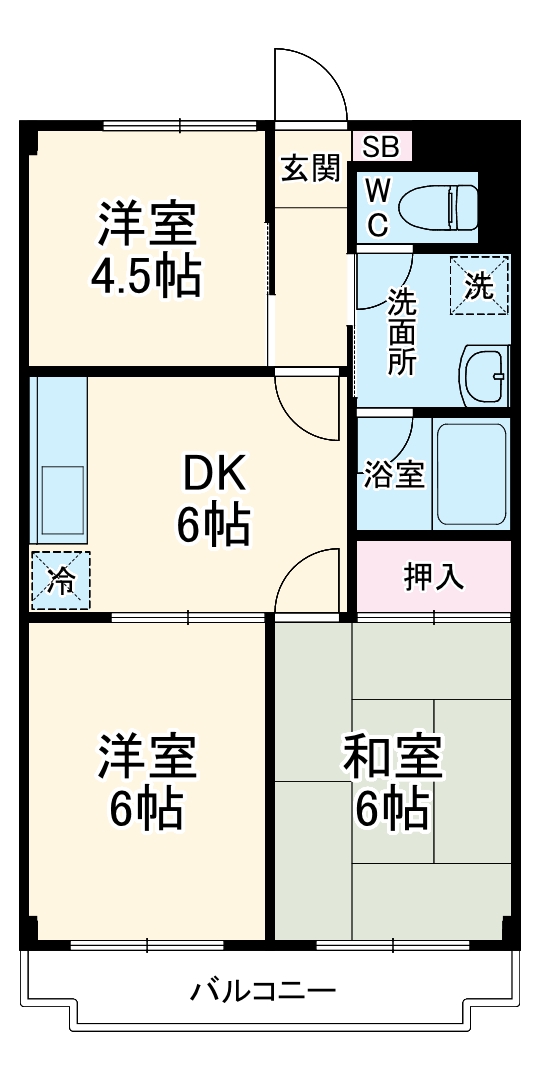 ハピネスいづみの間取り