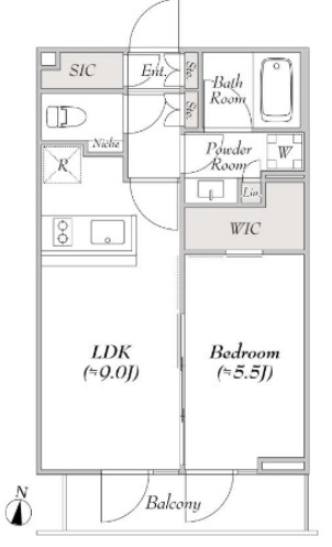 ルミーク本町イーストの間取り