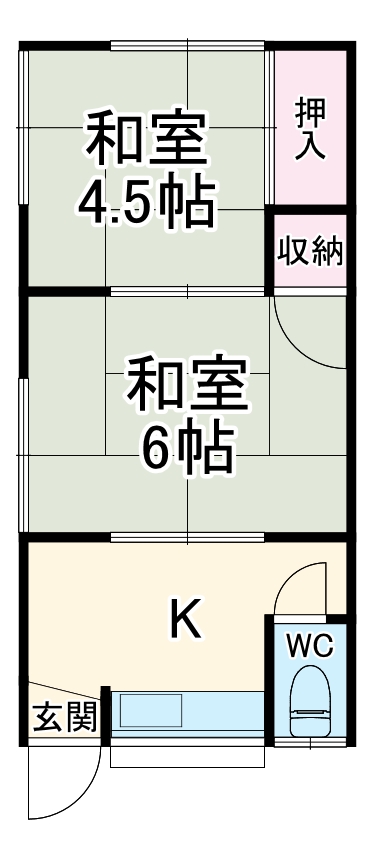 千代田荘の間取り