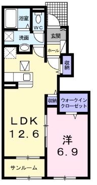ヴィアンカーレAの間取り