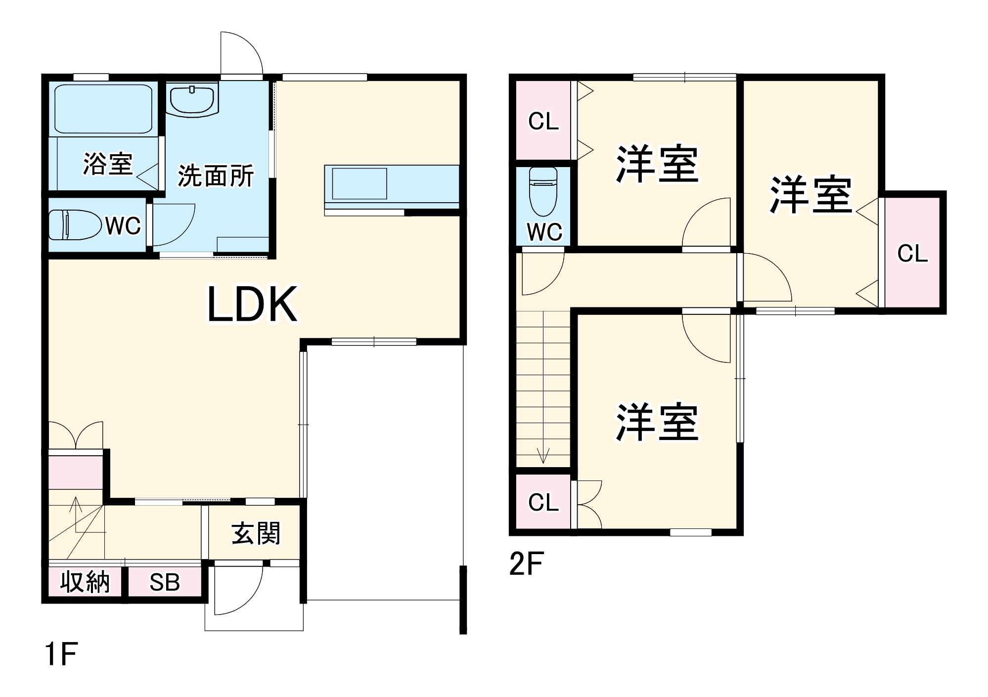キャレブラン三島の間取り