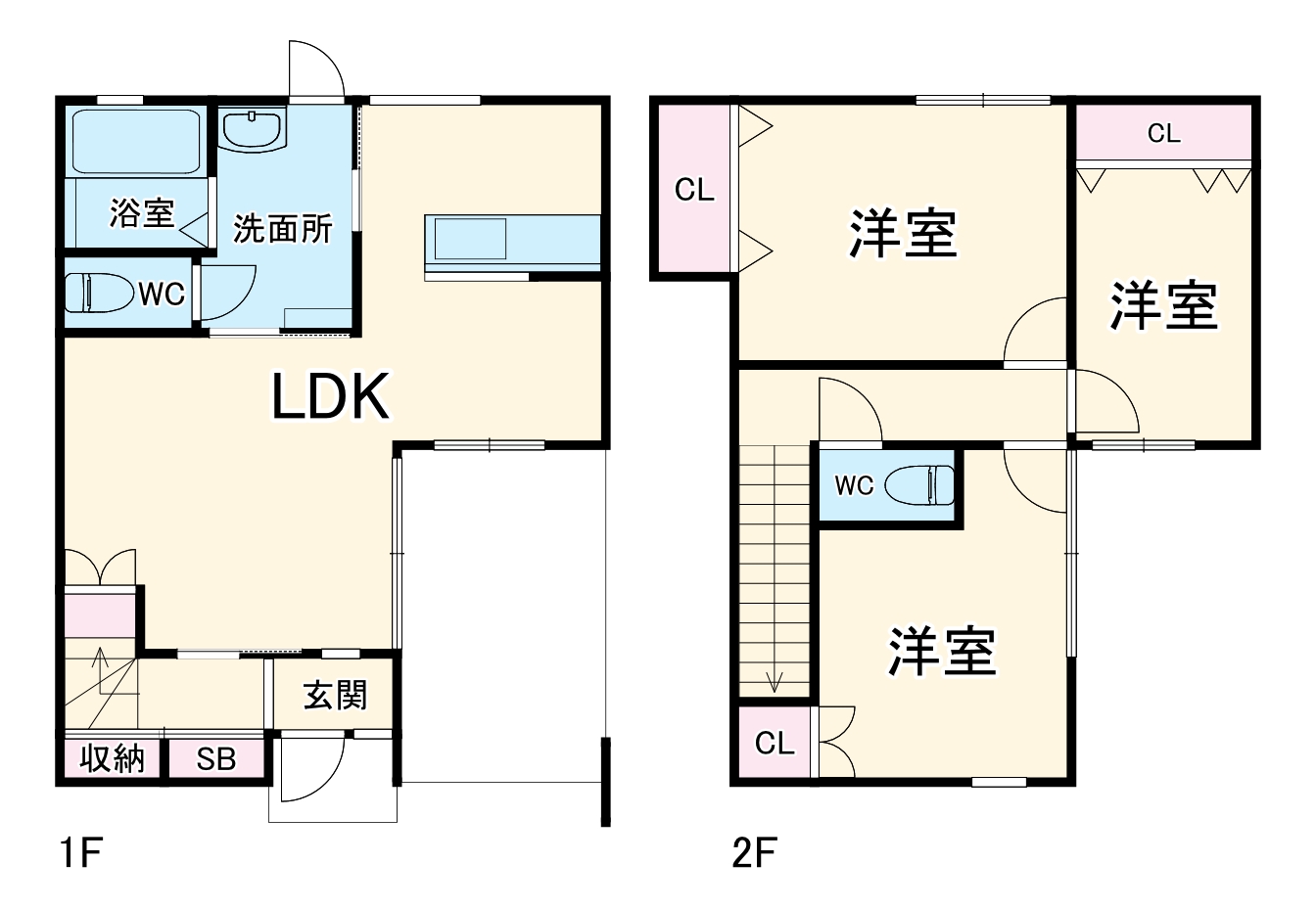 キャレブラン三島の間取り