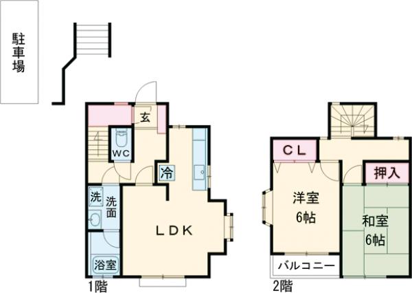 ハイツ宇津木の間取り