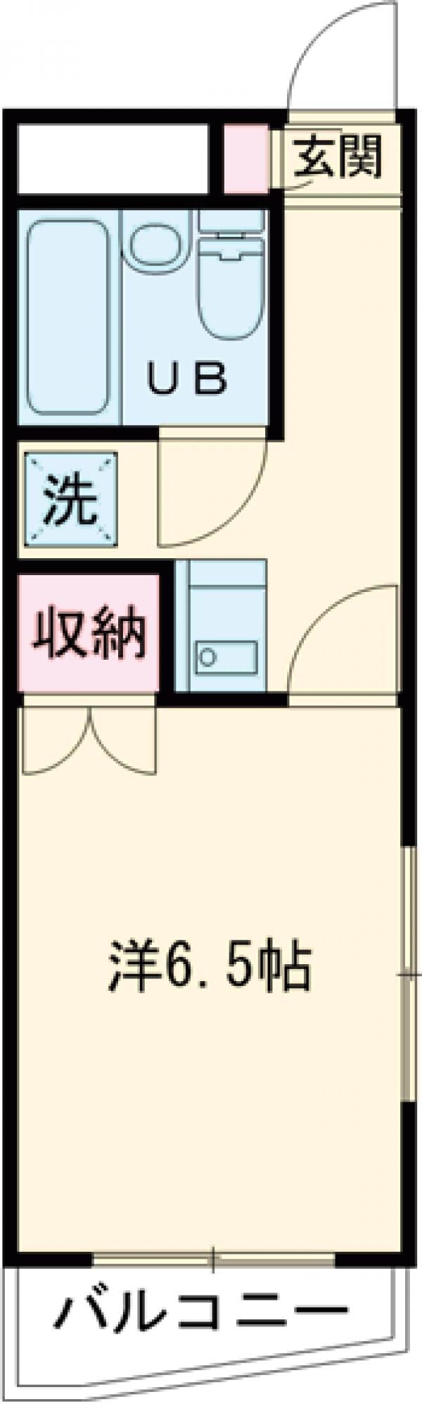 江戸川の完工年月(1990年4月)築の賃貸マンションの間取り