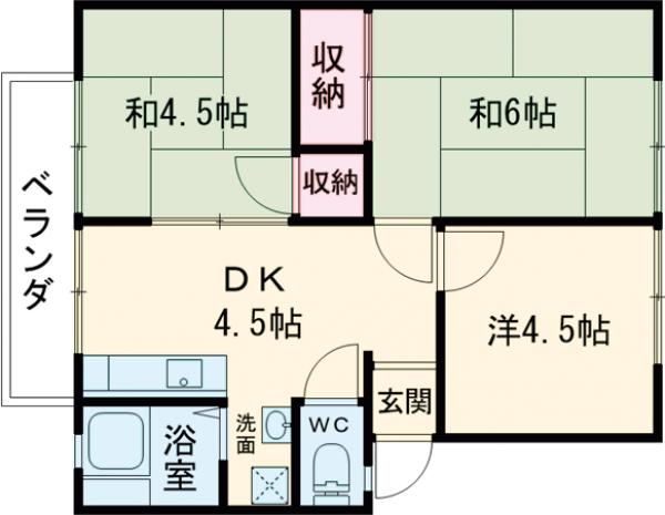エステート玄琢の間取り