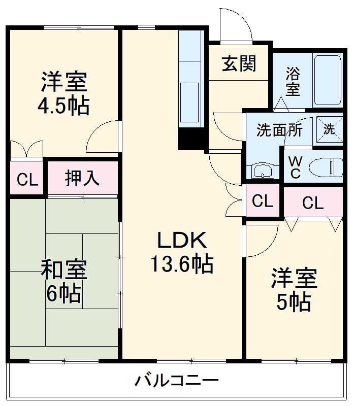 アーバンドエル西春駅前の間取り