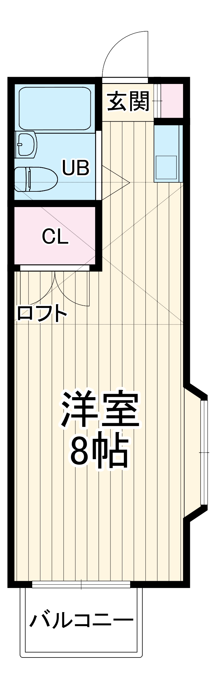 ユナイト白楽アンジェリカの間取り