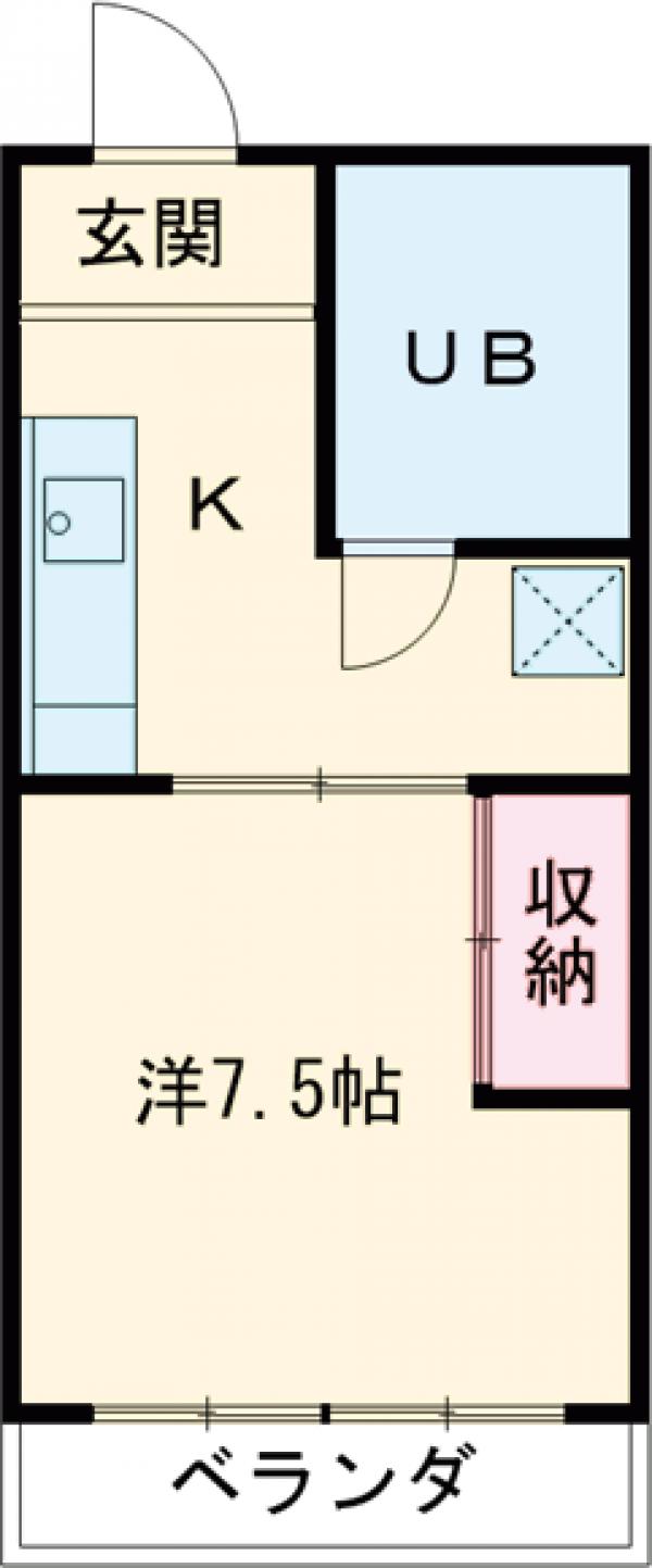 グランコート姫子Bの間取り