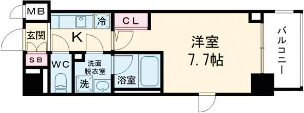 ＺＯＯＭ四谷左門町・1001号室の間取り