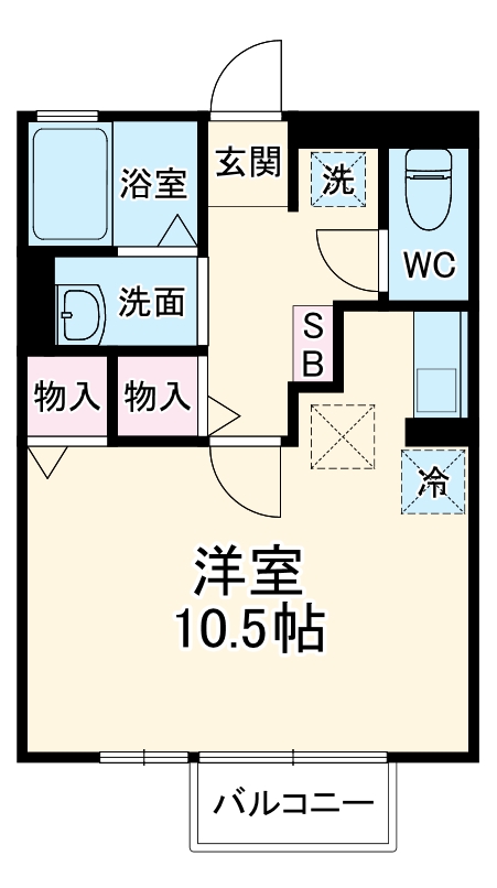 アイリス蟹江の間取り