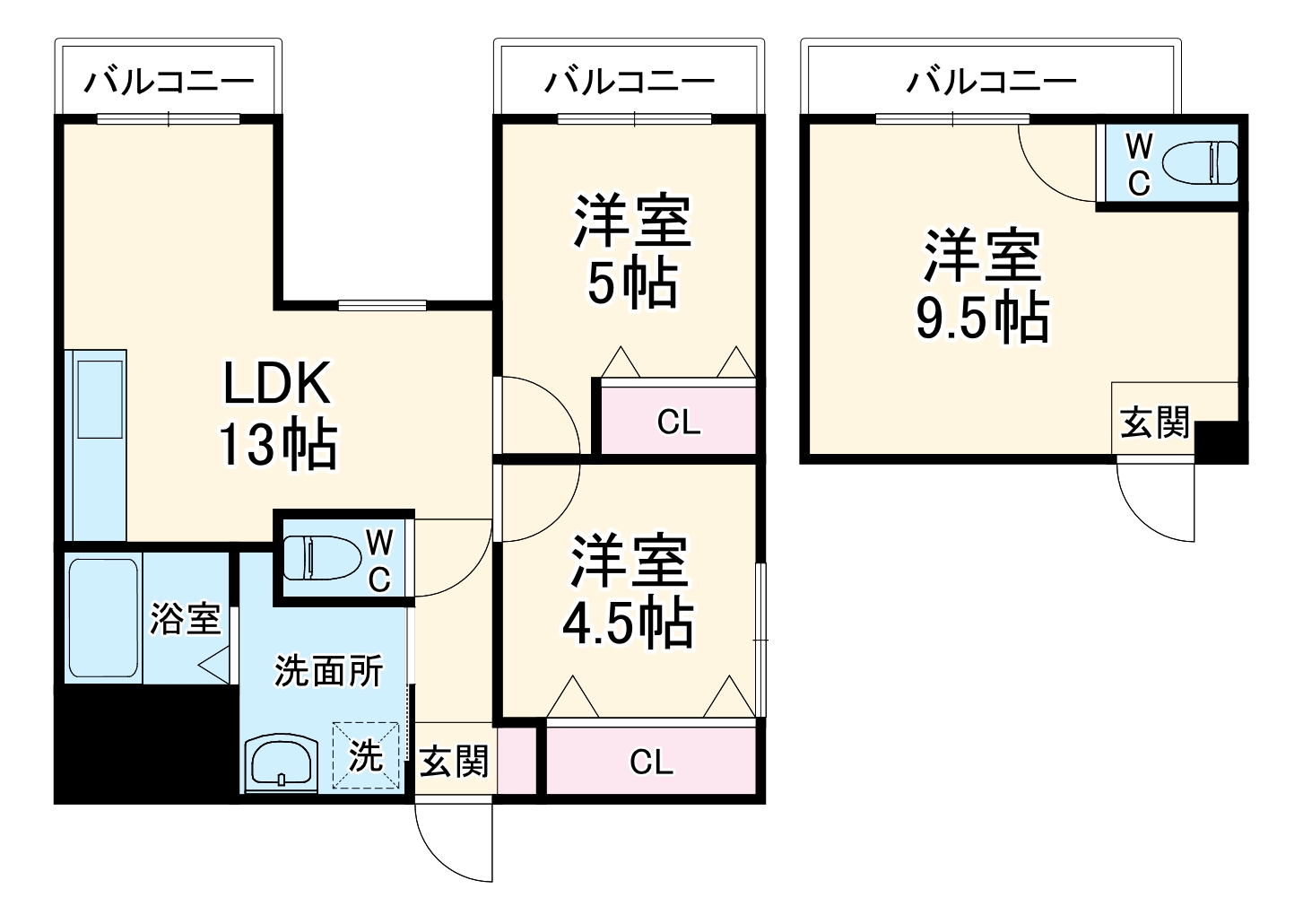 グレース肥後橋の間取り