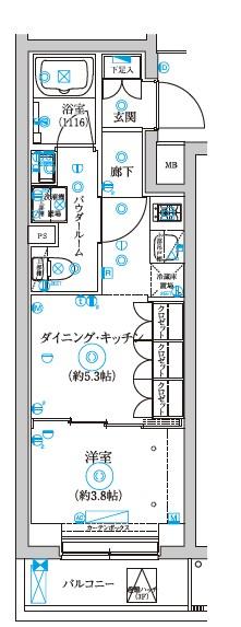 セジョリ中野富士見町の間取り