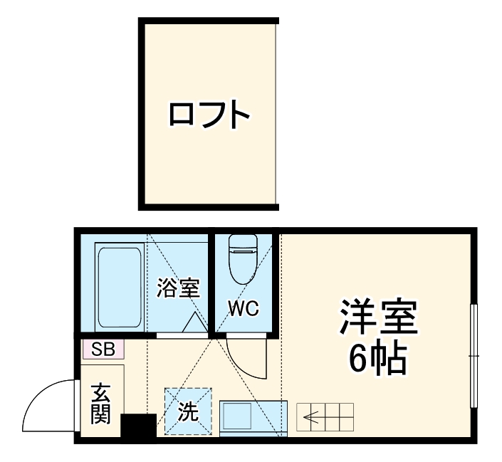 三ツ沢中町の完工年月(2017年10月)築の賃貸アパートの間取り