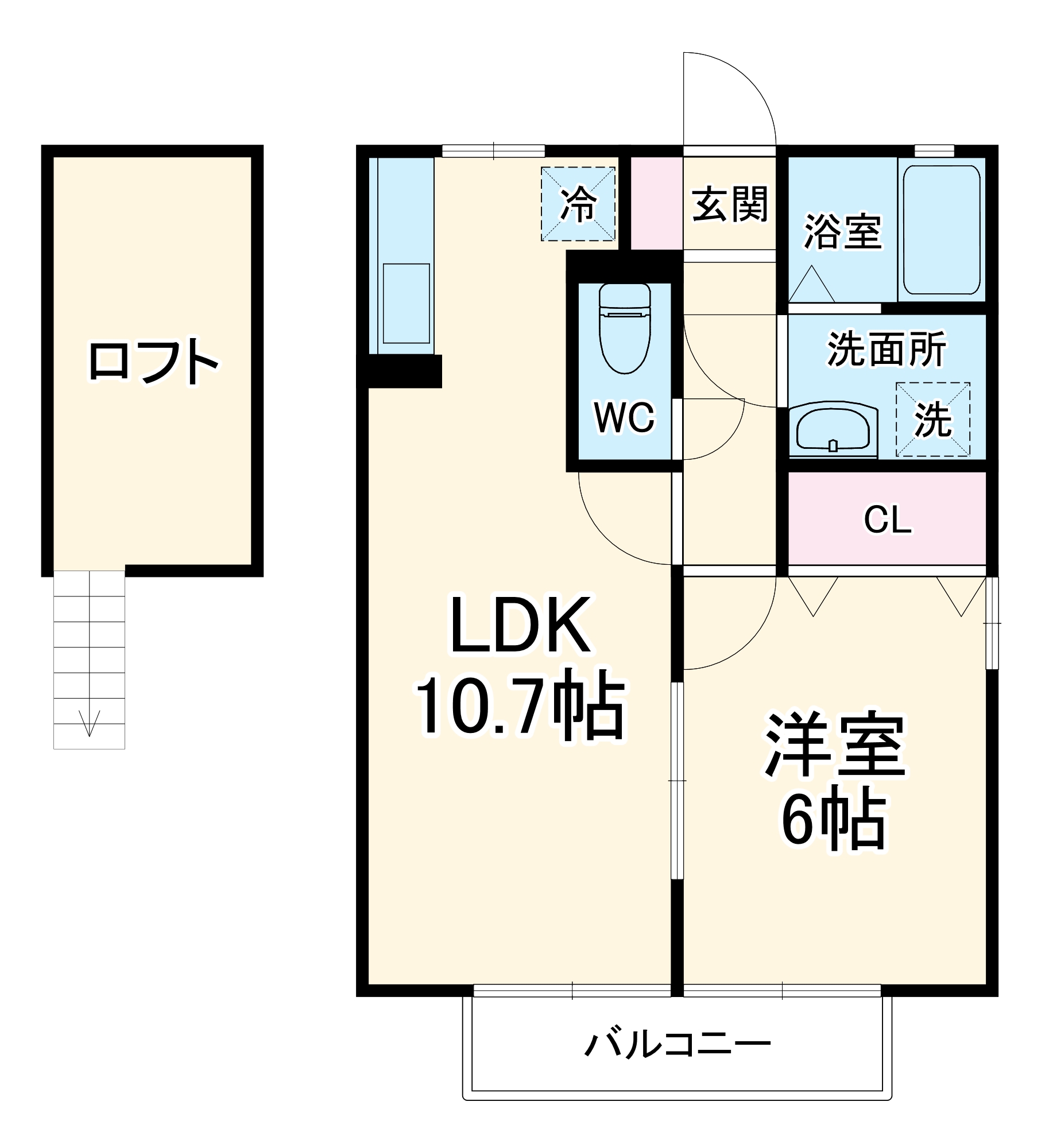 ハイネスNの間取り