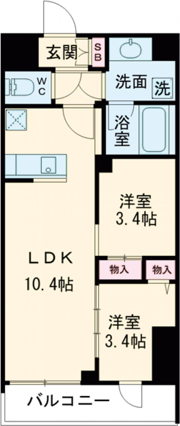 クレストコート本所吾妻橋Northの間取り