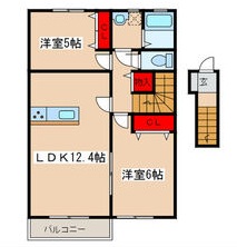 アンジュール萌の間取り